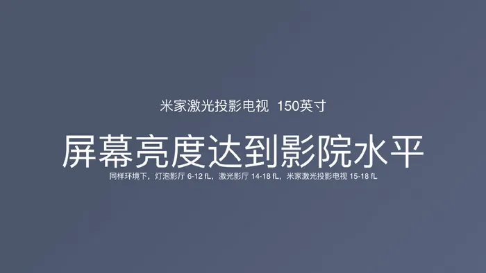 小米发布米家激光投影电视：150寸超大屏幕，9999元