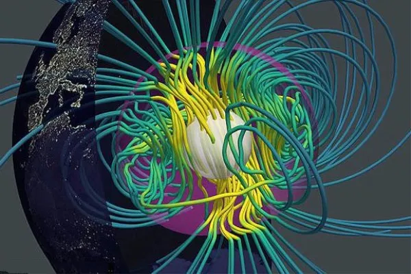 超级计算机模拟出了地球磁场真实的模样
