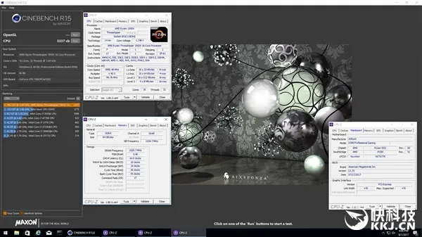 AMD ThreadRipper 1950X 16核心全开超频4.1GHz：性能可怕