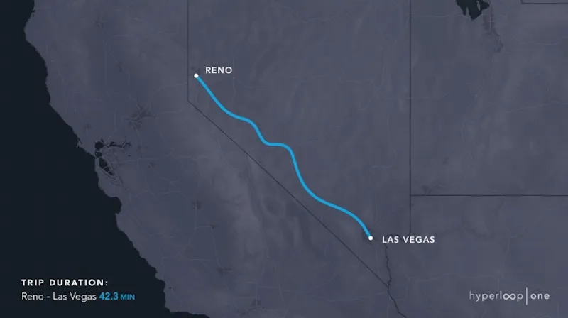 Hyperloop One离梦想越来越近 超级高铁或首先出现在这些地方