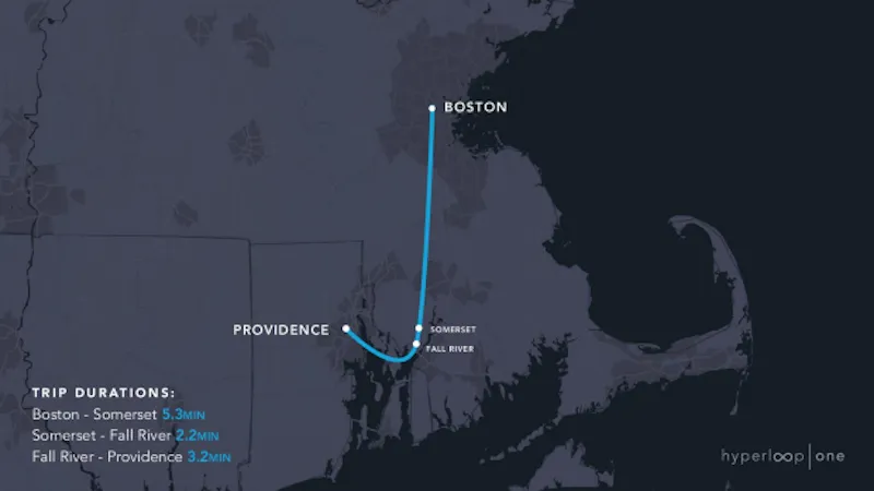 Hyperloop One离梦想越来越近 超级高铁或首先出现在这些地方