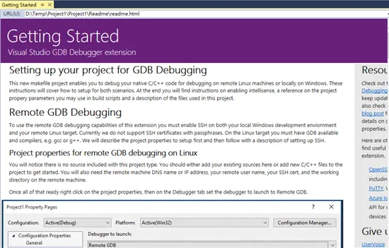 使用VS GDB扩充套件在VS上远端侦错Linux上的C/C++ 程式