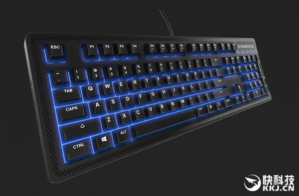 赛睿APEX 100电竞键盘发布：蓝色LED背光