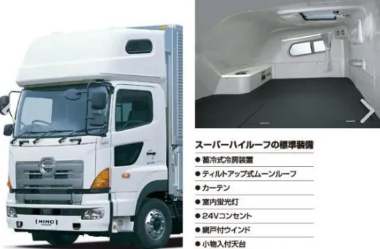 再次被日本设计震惊 卡车驾驶室顶部居然是个上铺