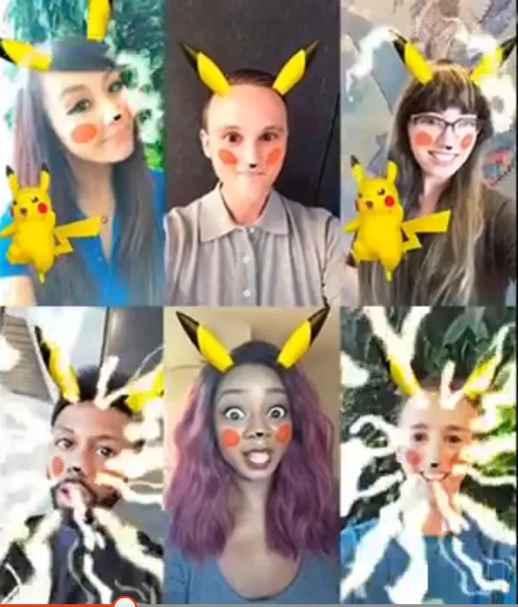 Snapchat推全新萌神皮卡丘自拍滤镜 好玩又吓人