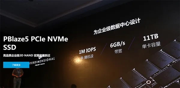 中国公司推出11TB的SSD：速度6GB/s怕了吗？
