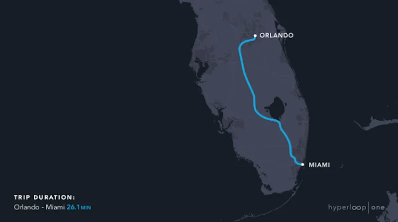 Hyperloop One离梦想越来越近 超级高铁或首先出现在这些地方