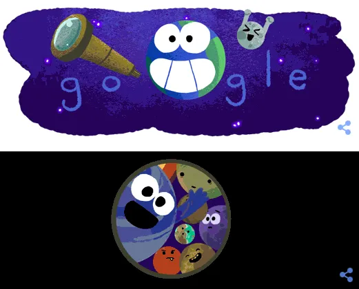 今日Doodle：Google庆祝发现含七个类地行星的Trappist-1星系