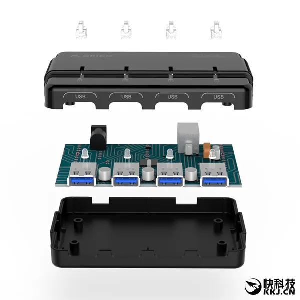 四口全速狂飙！Orico全球首发真USB 3.1 Hub