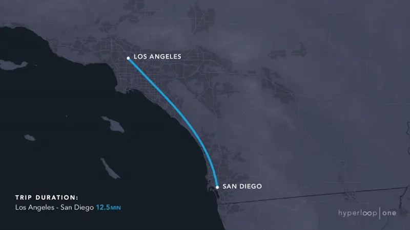 Hyperloop One离梦想越来越近 超级高铁或首先出现在这些地方