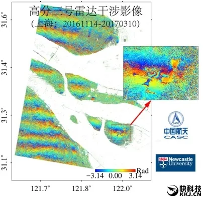 中国太空天眼：高分三号监测到亚厘米级地面沉降
