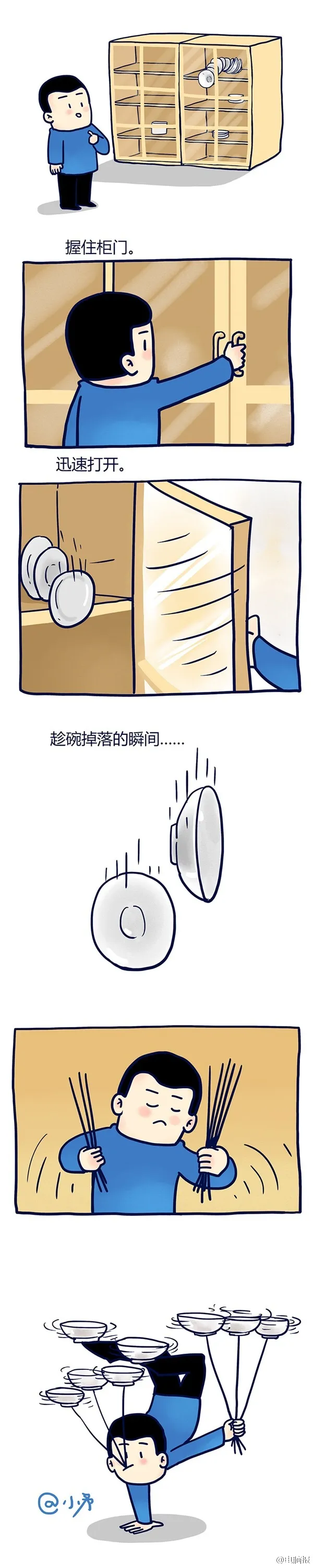 永远也打不开的柜子”的照片么 漫画家给出了解决办法