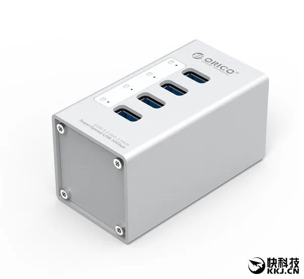 四口全速狂飙！Orico全球首发真USB 3.1 Hub