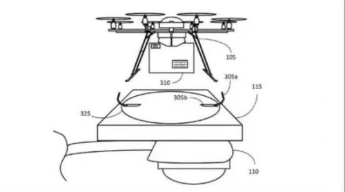 亚马逊无人机新专利：路灯杆都能停飞机