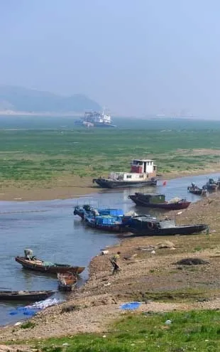 中国最大淡水湖鄱阳湖枯竭：荒草半米高