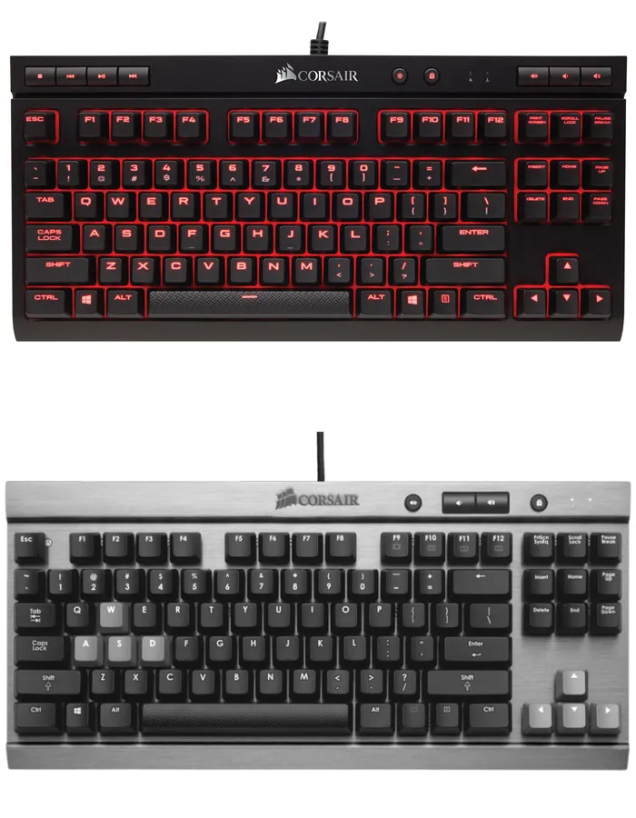 海盗船推出K63机械键盘：87键，LED背光和Cherry MX红轴