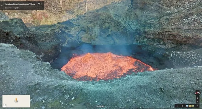 Google街景团队向地心探索 带来火山内部360度全景