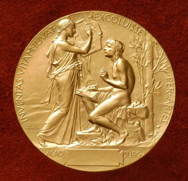 人类最高学术荣誉：诺贝尔奖章上的图案