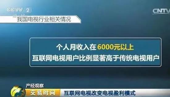 互联网电视带火内容付费 3年后收入或超1800亿元