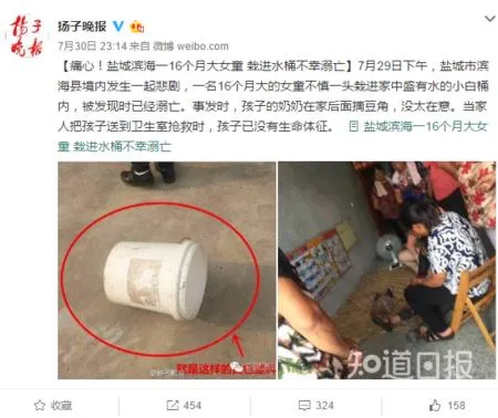 小小水桶 怎么能淹死孩子？真相无奈