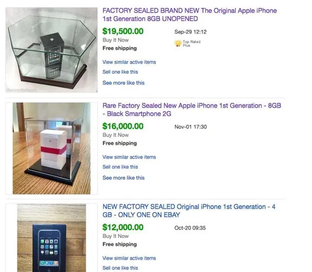 第一代iPhone成高级收藏品 未拆封版不低于10万