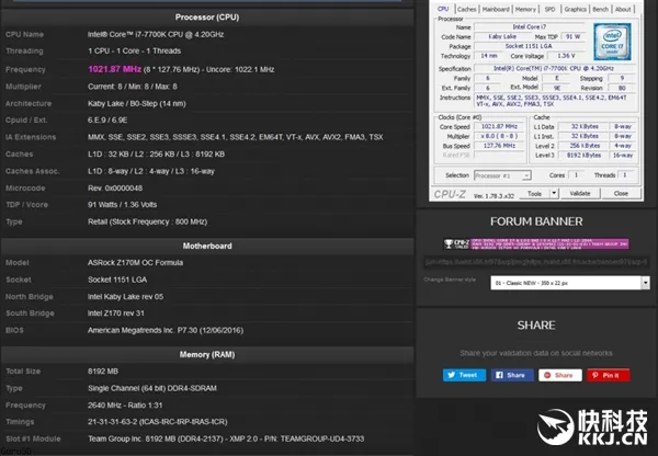 华擎妖板立功！DDR4超频新世界纪录：5280MHz