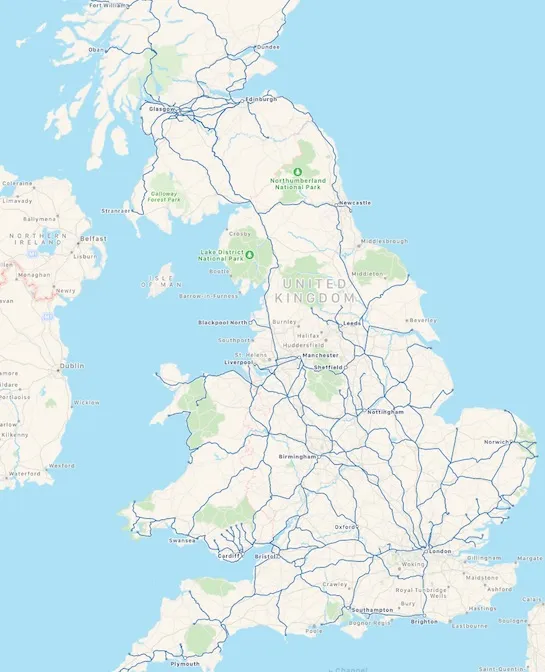 英国的河流地图图片