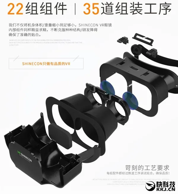 9.9元！千幻魔镜5代VR眼镜开卖：双镜片独立调节