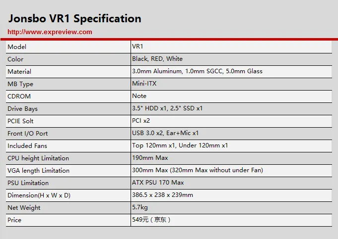 乔思伯VR1机箱评测：桌面游戏伴侣