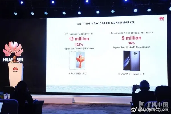 成绩斐然 华为Mate 9四个月卖了500万台