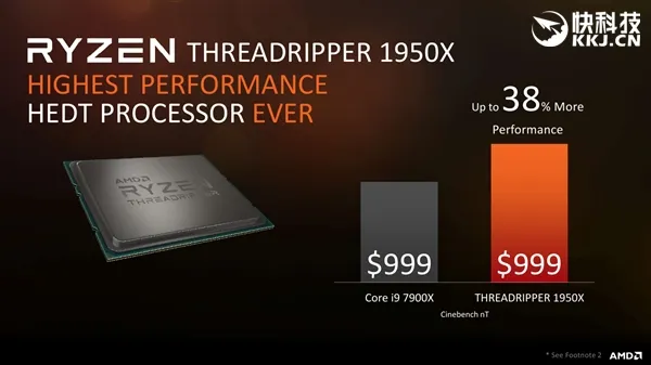 AMD Ryzen ThreadRipper正式发布：16/12/8核心全都有 性价比残暴