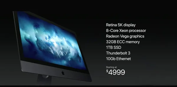 史上最强Mac！起售3万的iMac Pro将于下半年发售