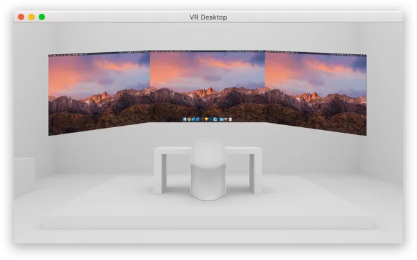 VR Desktop for Mac：让你戴着VR头盔玩macOS系统