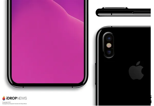 三种方案可选！iPhone 8全面屏没跑：Home键放屏中