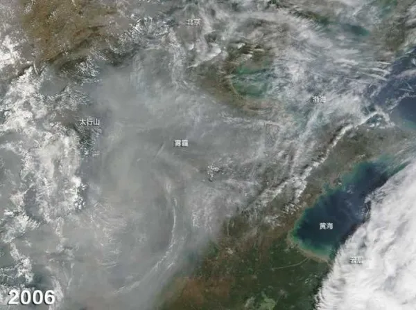 NASA记录北京雾霾15年 变化触目惊心