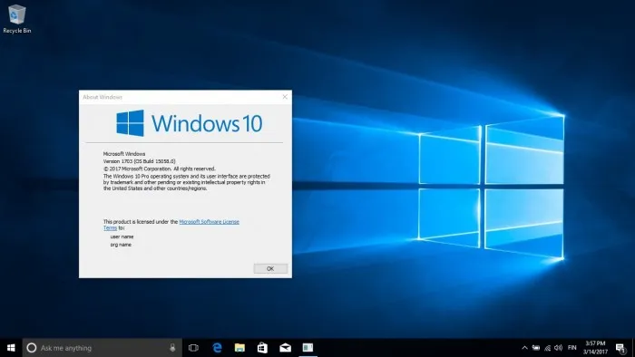 Windows 10 Build 15058发布：再次取消水印和过期时间