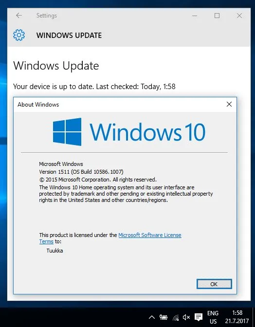 Windows 10十一月更新将于2017年10月10日停止支持