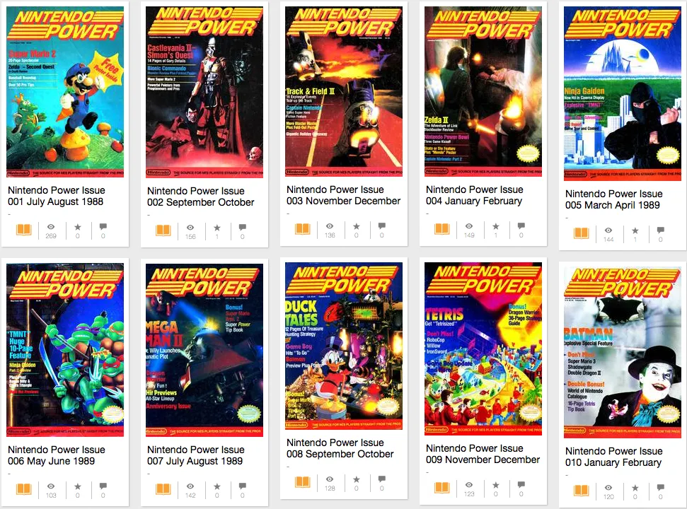 Internet Archive开放《Nintendo Power》杂志网络电子版