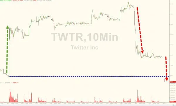 追求者纷纷离去Twitter自高点累跌30%