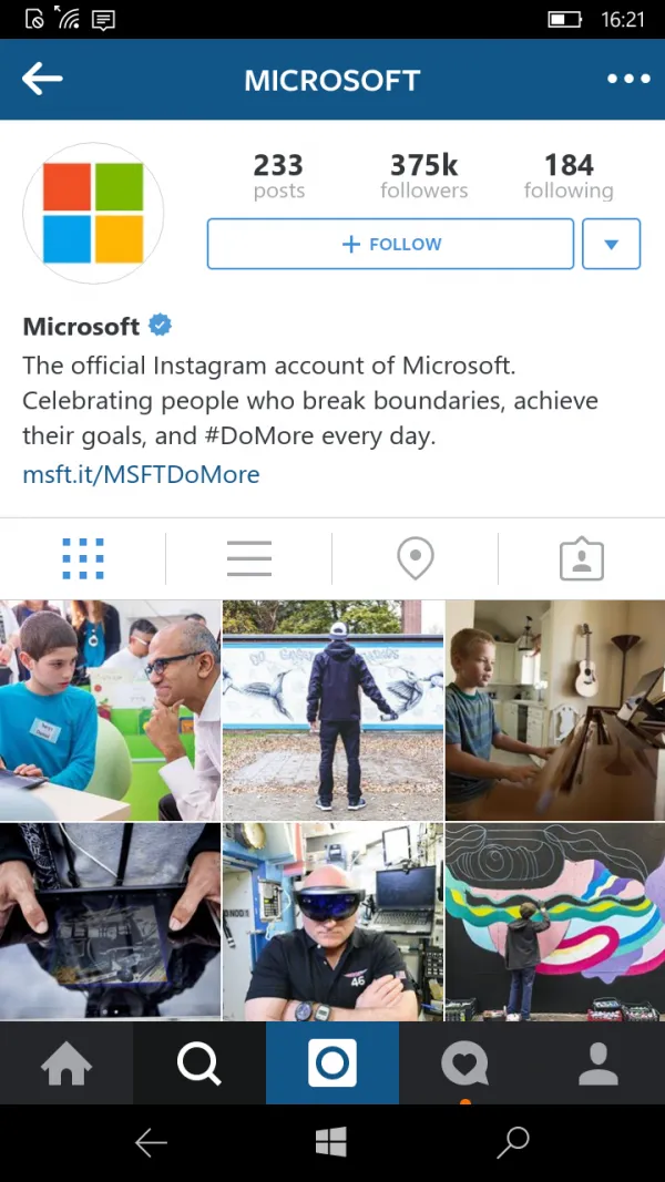 通用版Instagram已在Windows Store上上架