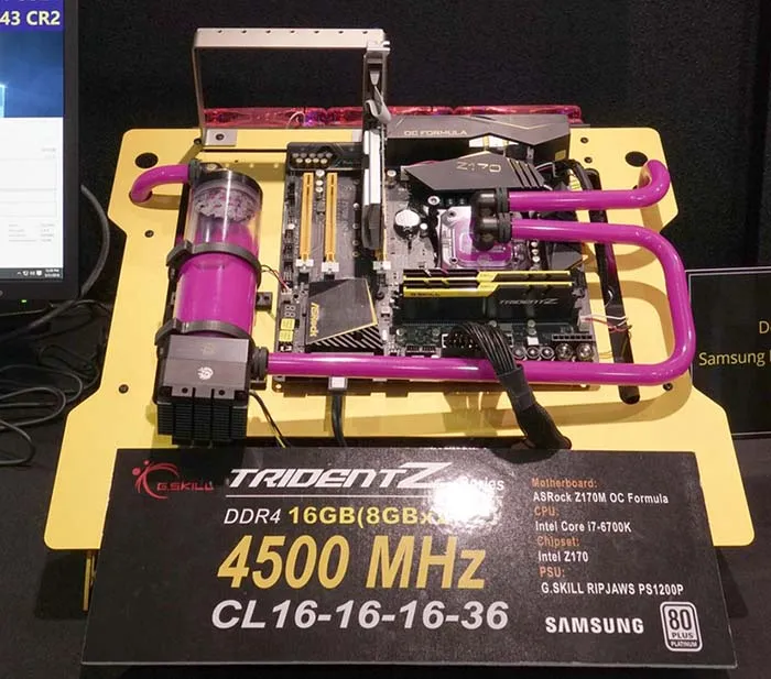 芝奇在Computex 2016上展示内存新品：频率高达4500MHz！