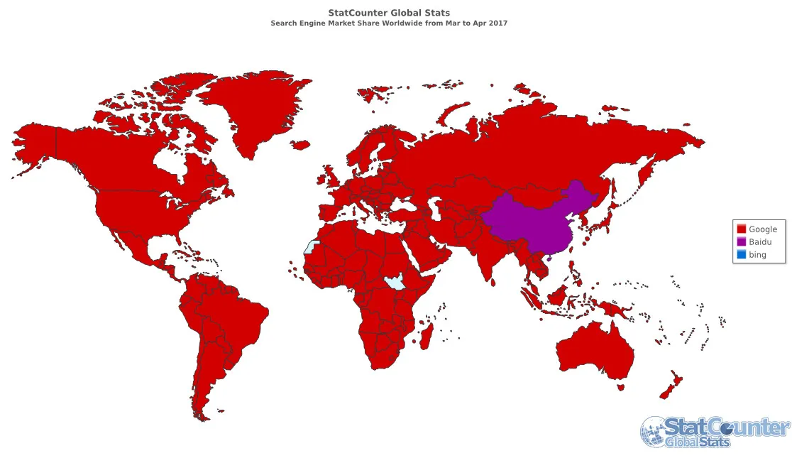 十张图看清百度与谷歌的差距 | 图说