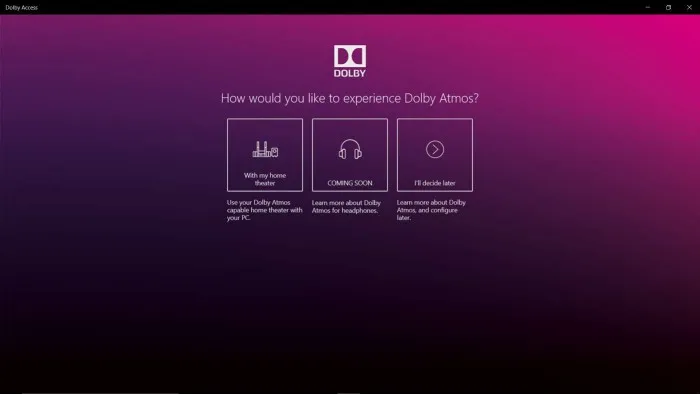 杜比全景声官方应用登陆Windows Store 支持1天耳机试用