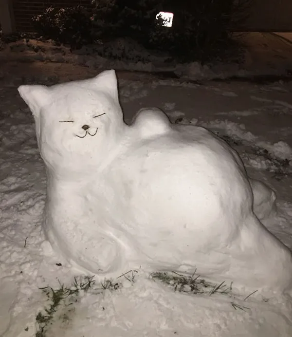 脑洞炸裂！看看老外是怎么堆雪人的