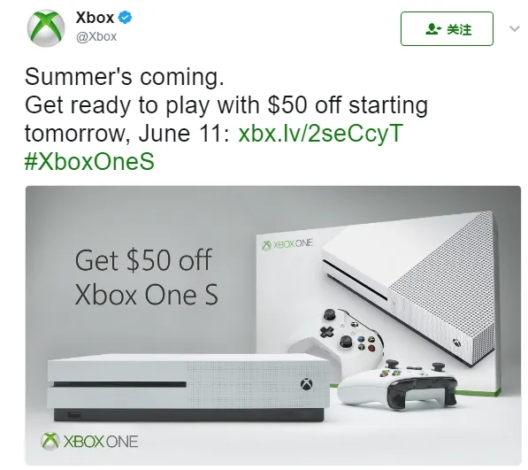 天蝎座明早发布！微软宣布Xbox One S官降340元