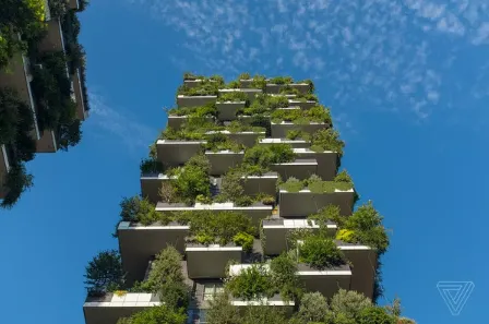意大利米兰的垂直森林建筑正与空气污染作斗争