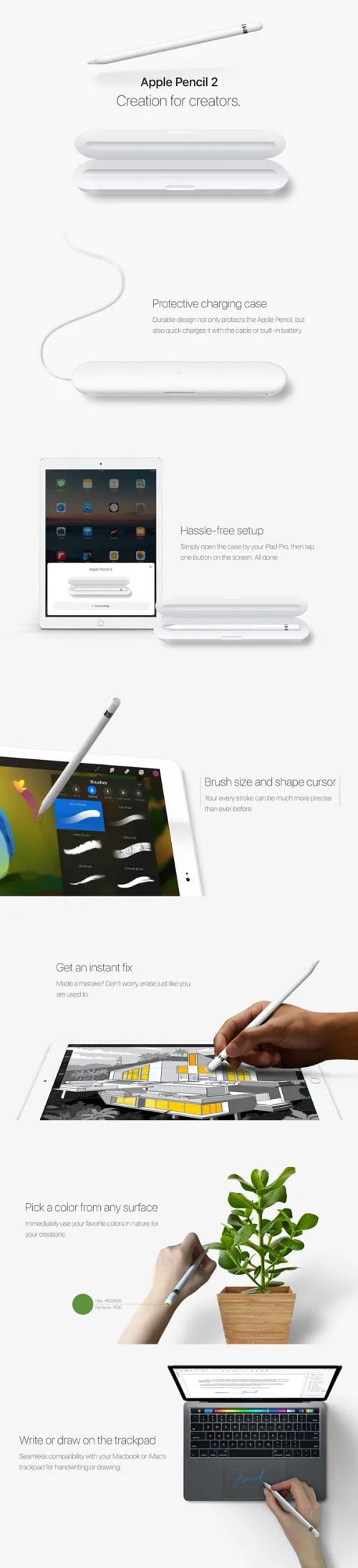 Apple Pencil2代？ 设计师构想其新特性