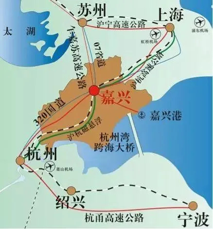 嘉兴空中廊桥地图图片