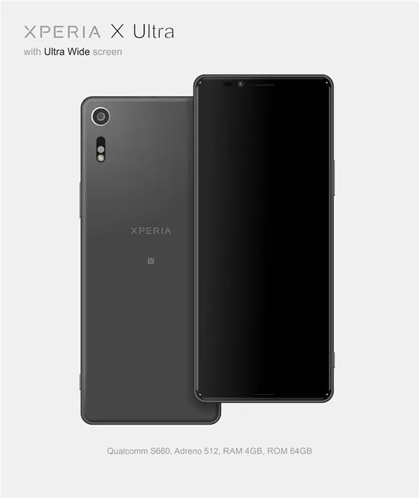 比三星S8更激进！索尼Xperia X Ultra曝光：全面屏