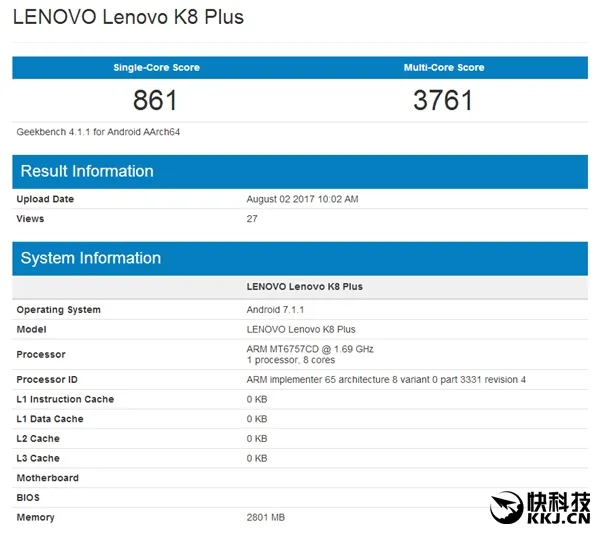 魅族PRO 7不寂寞：联想K8 Plus也上联发科Helio P25